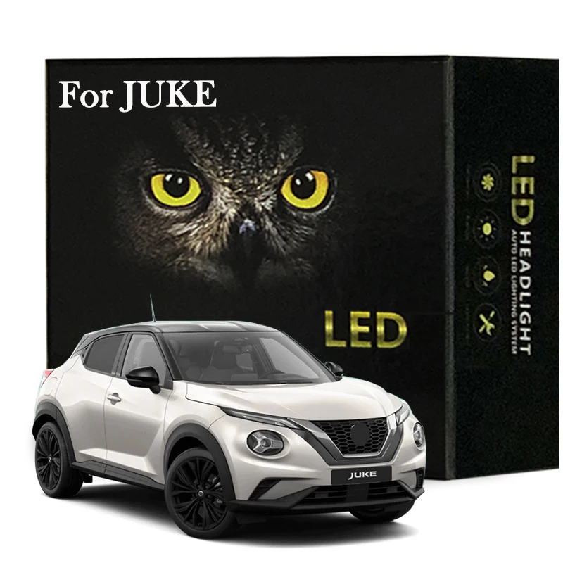 

8Pcs Led Interior Light Kit For Nissan Juke 2010-2015 2016 2017 2018 2019 Dome Map Reading Light Canbus No Error