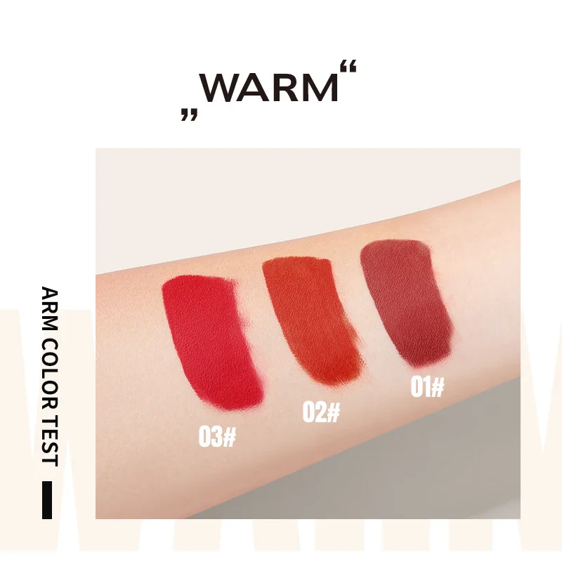 

Three Color Lip Glaze Set Net Red Waterproof Non Fading Female Student 3-color Lip Color Gift Box Cool And Warm Tones