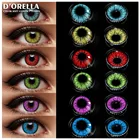 Цветные контактные линзы для глаз orella, 1 пара, цветные линзы для косплея аниме, синие, зеленые, разноцветные контактные линзы ed, красота, макияж