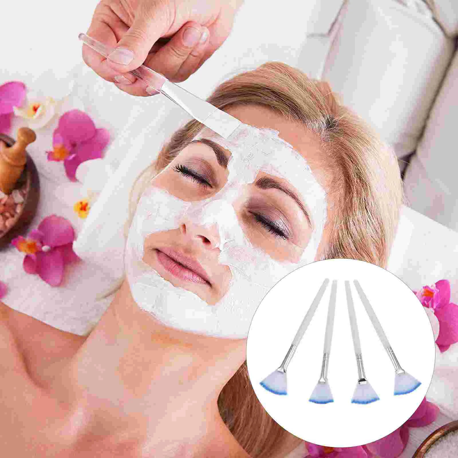 

Brush Brushes Applicator Facial Fan Face Makeup Acid Supplies Maskbeauty Tool Facials Mud Soft Peel Masques Body Flexible Tools