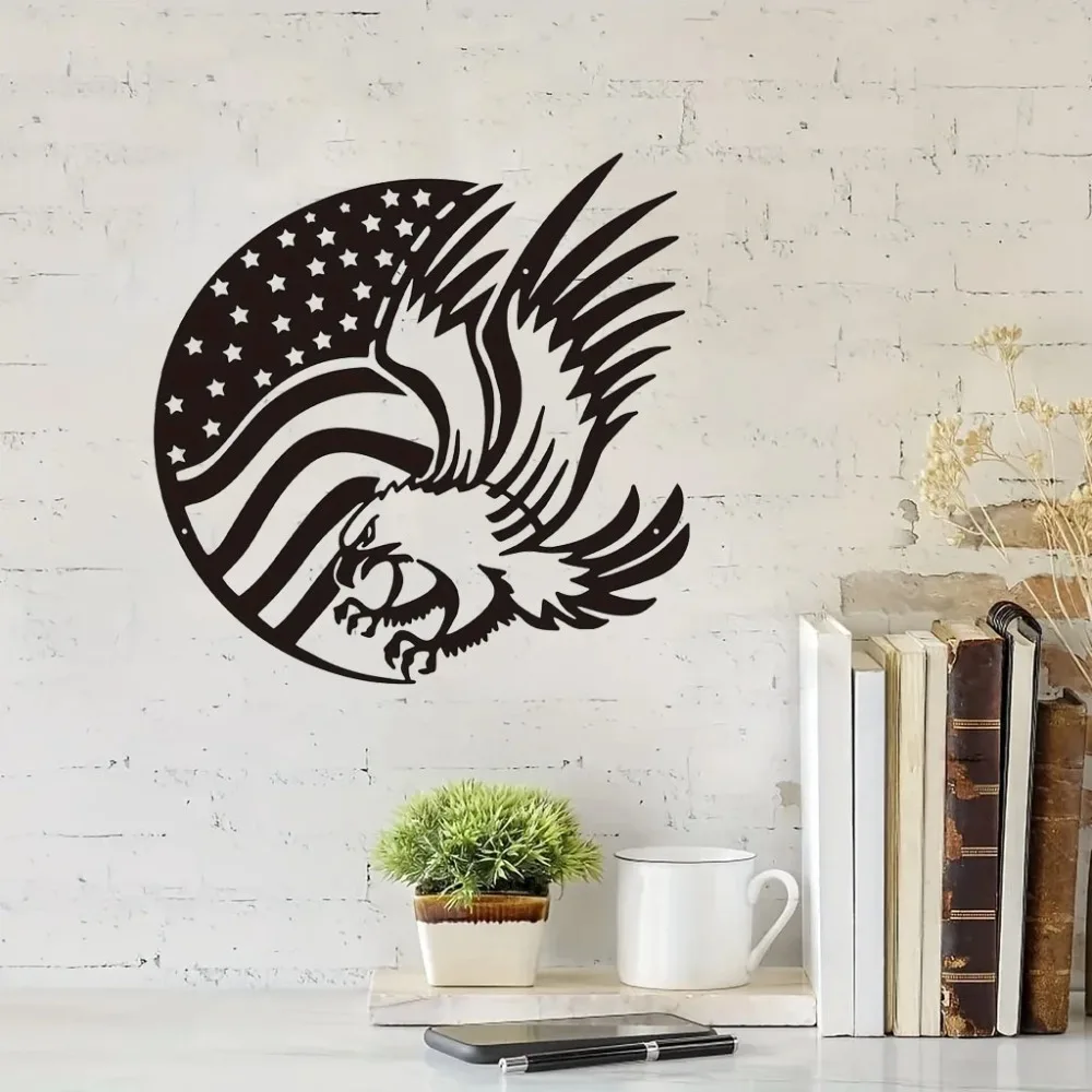 Персонализированное Металлическое Украшение На Стену Дизайн Американского Орла