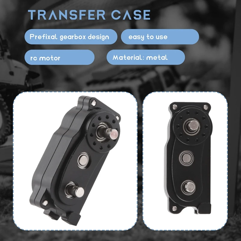 Префиксиальная коробка передач для 1/10 RC гусеничного автомобиля Axial SCX10 и II 90046