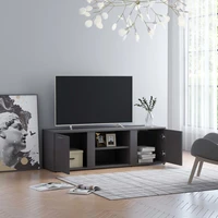 tv media television entertainment stands cabinet table shelf gray 47 2x13 4x14 6 chipboard