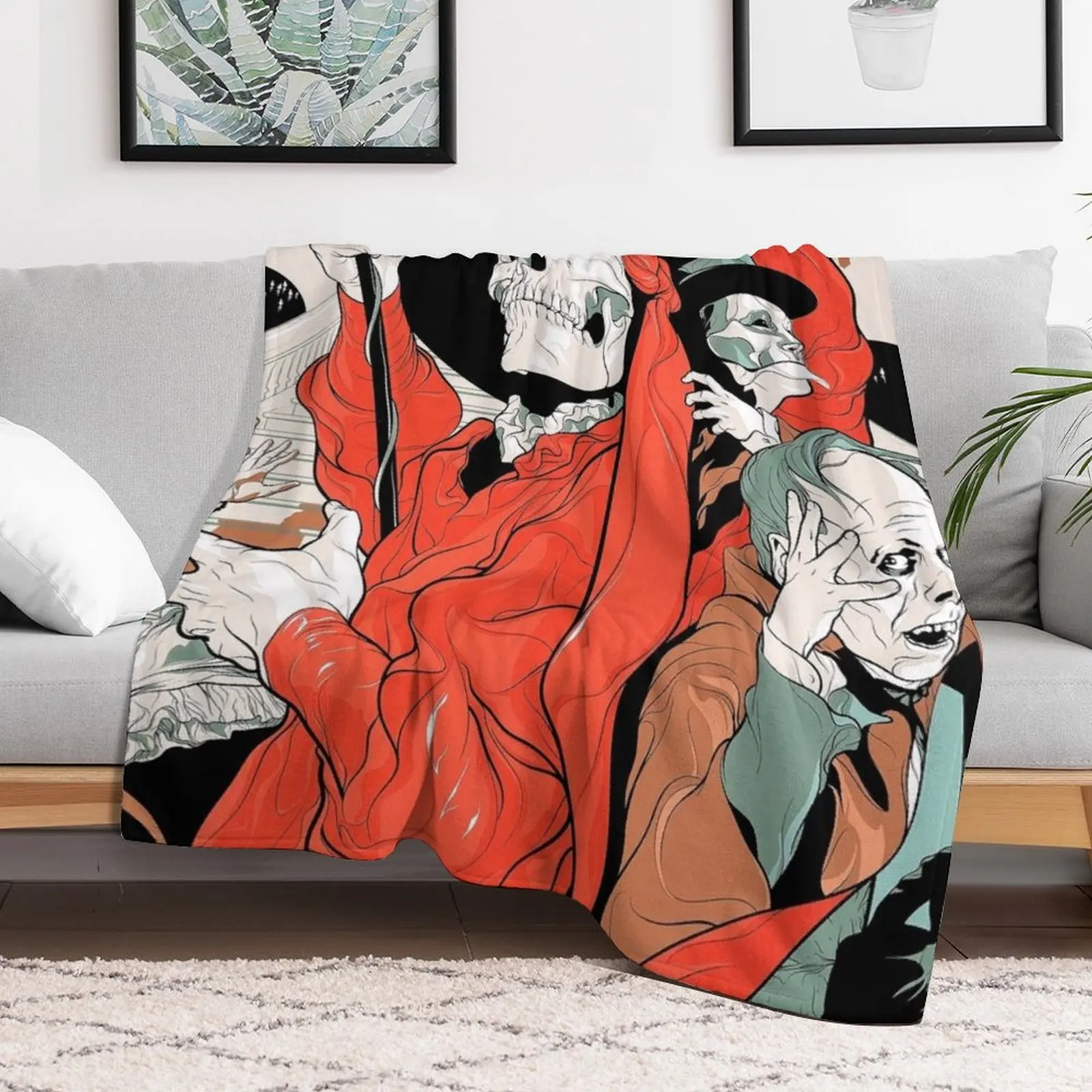 Призрак оперы - Лон Ченни Джо ретро плакат Плед Волосатые мягкие одеяла для