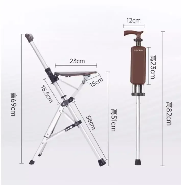 Табурет из алюминиевого сплава сверхлегкий твердый портативный табурет трость
