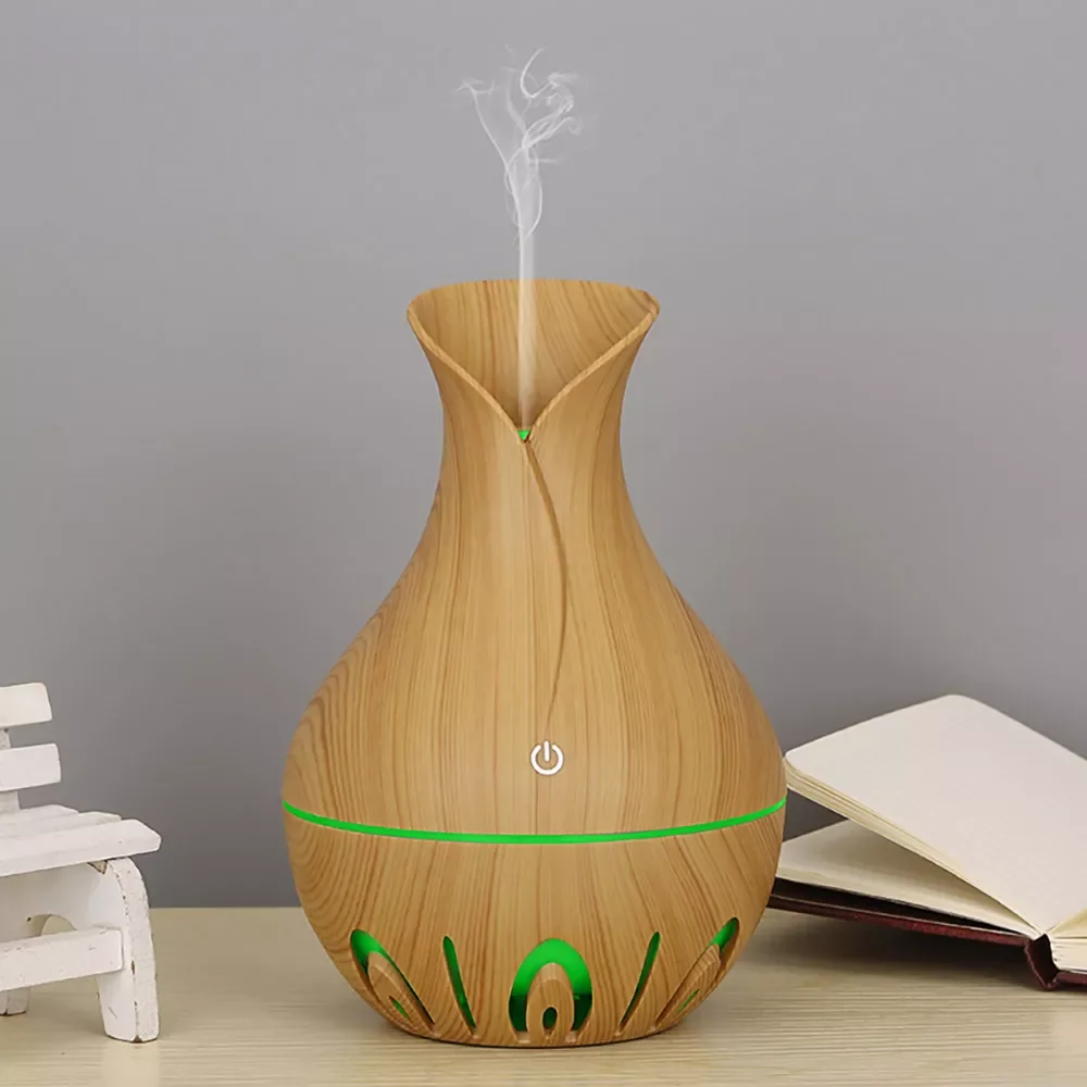 

small capacity Air Humidifier Aroma Diffuser Essential Oil Diffuser Wood Grain Aromatherapy Purifier Mist Maker Light Home