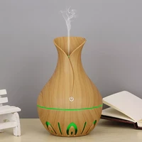 small capacity air humidifier aroma diffuser essential oil diffuser wood grain aromatherapy purifier mist maker light home