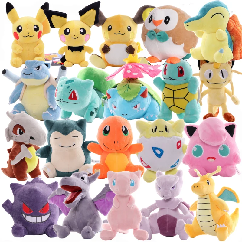 

Новинка, 18-25 см, покемон Пикачу, Mewtwo, Charizard, мультяшная аниме-фигурка, мягкие плюшевые игрушки, детские подарки для девочек