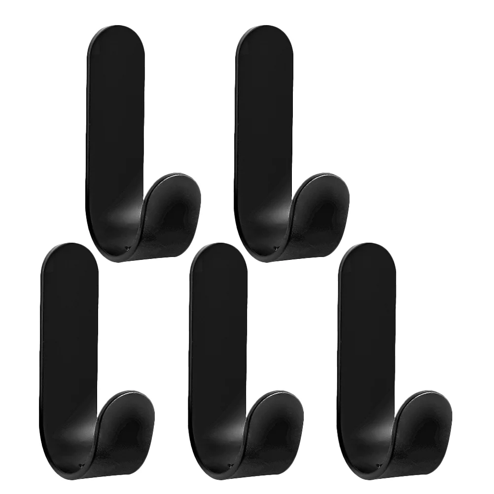 

5pcs Pants Rack Hanging Hooks Clothing Rack Adhesive Palstic Hooks Entryway Wall Mount Hook Scarf Hanging Hooks