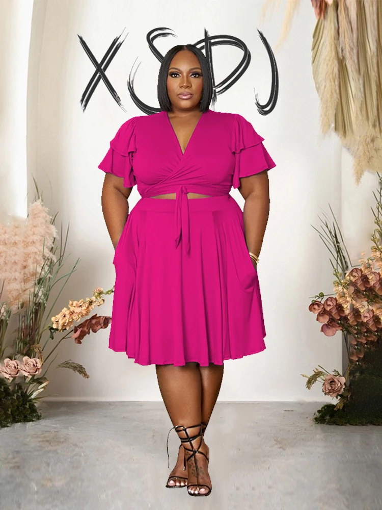 Юбка и блузка женская летняя одежда элегантное женское платье из двух частей