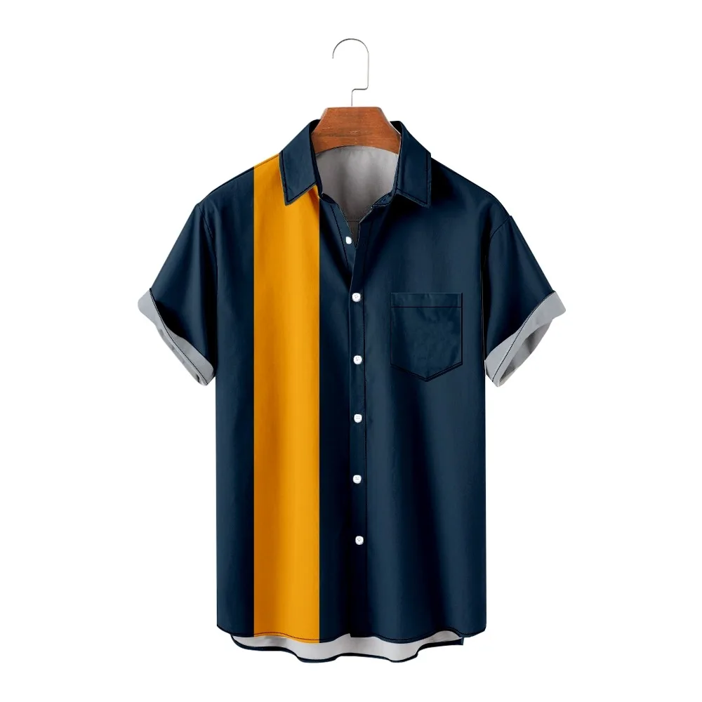 Summer Short Sleeve Pocket Shirt Trendy 