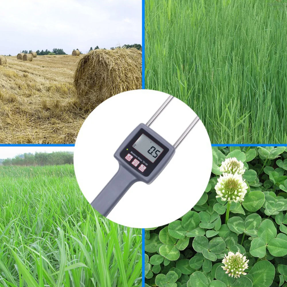 Цифровой портативный измеритель влажности сена точный тестер для корма