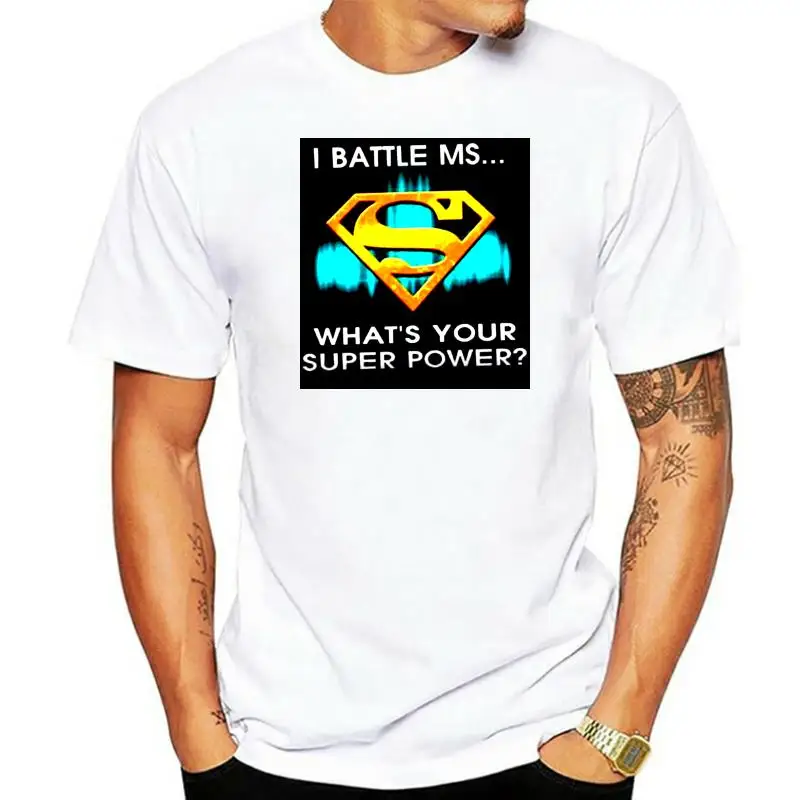 

I Battleharajuku Streetwear Shirt MenwhatS Your Super Power Multiple Sclerosis Awareness Month T-Shirt