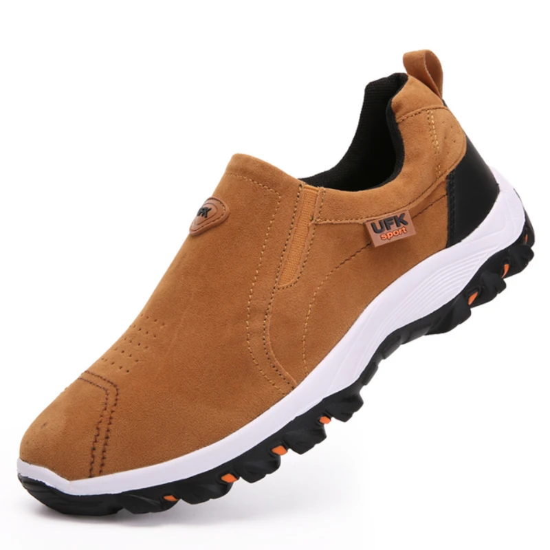 

2023 New Loafers Sneakers For Men Shoes Outdoors Breathable Flock Male Footwear Walking Comfortable Slip-On Shoes Men