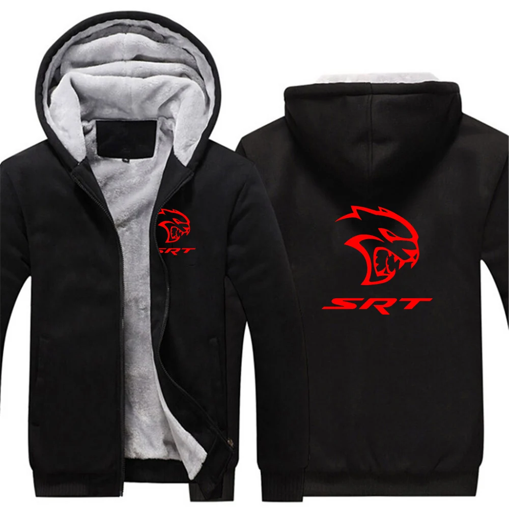 

2022 SRT Hellcat Men's New Winter Tracksuit Fashionable Casual Hooded Warmer Comfortable Thicken Hoodies Sweatshirts Coats Tops