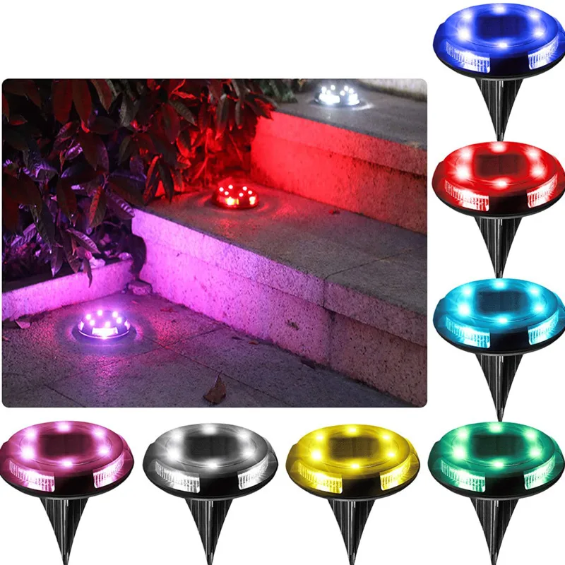 

Solar Buried Led Light Outdoor Exterior Lawn Landscape Garden Decoration Smart Lamp Gardening Decor Water Proof White Warm Color