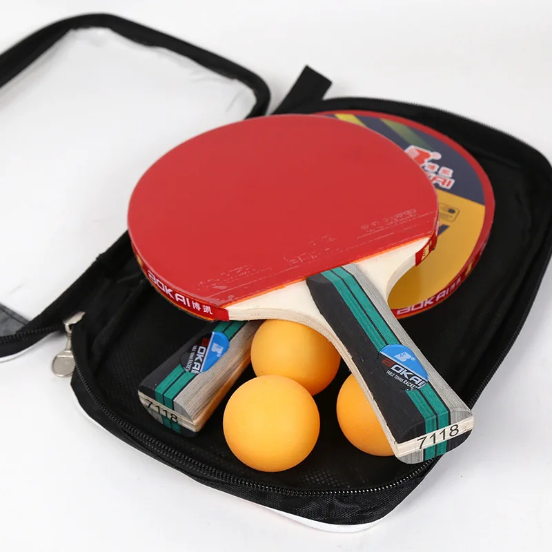 

Six-star Long Handle Double-sided Red Professional Independent Standard Anti-glue Training Competition Table Tennis Racket
