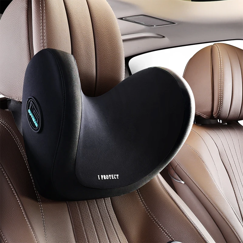 

Car Neck Headrest Pillow Cushion Auto Seat Chair Head Support Rebound Space for Driving Road Trip Rest Sleeping Pain Relief