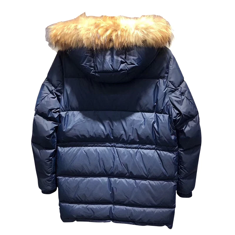 Down jacket men's long winter 2022 new Canadian pie to overcome the tooling lovers big goose coat tide,winter Hooded Jacket