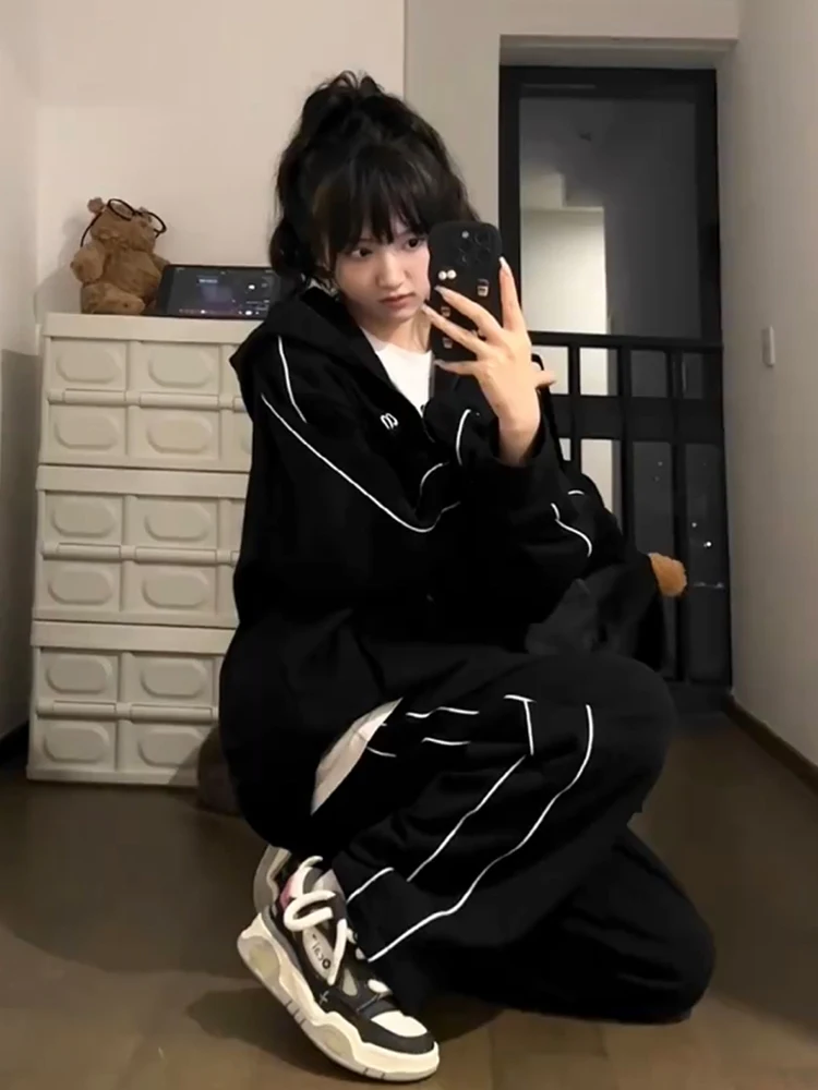 Американский винтажный Повседневный свитшот в стиле преппи Женский