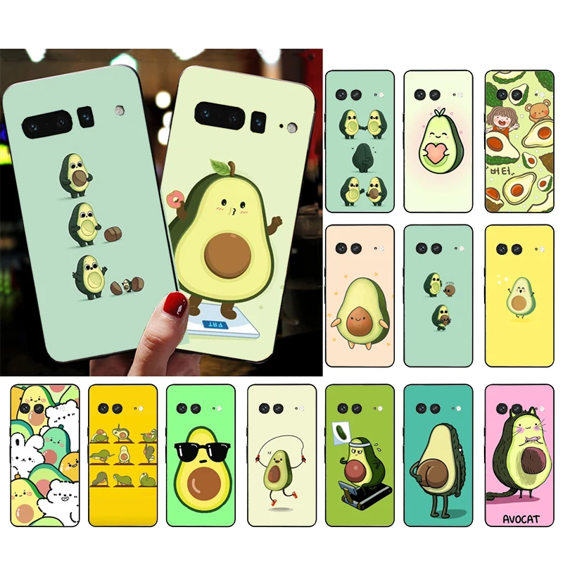 

Phone Case for Google Pixel 7 Pro 7a 6A 6 Pro 5A 4A 3A Pixel 4 XL Pixel 5 6 4 3 XL 3A XL 2 XL Avocado Fruit Case