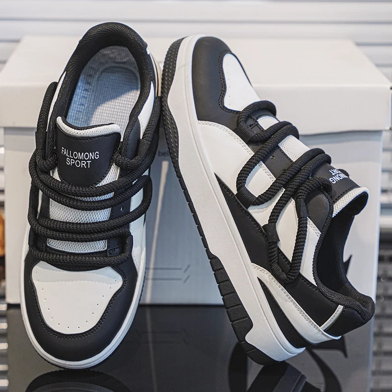 Кроссовки мужские на платформе Вулканизированная подошва Повседневная