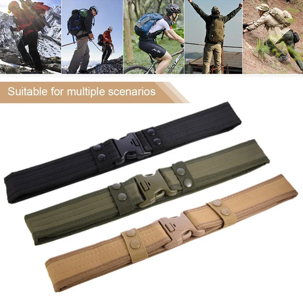 

Hunting Quick Canvas Belts Release Outdoor Style Belt Fashion Sports Tactical Durable Waistband Combat Army Hiking Training Men