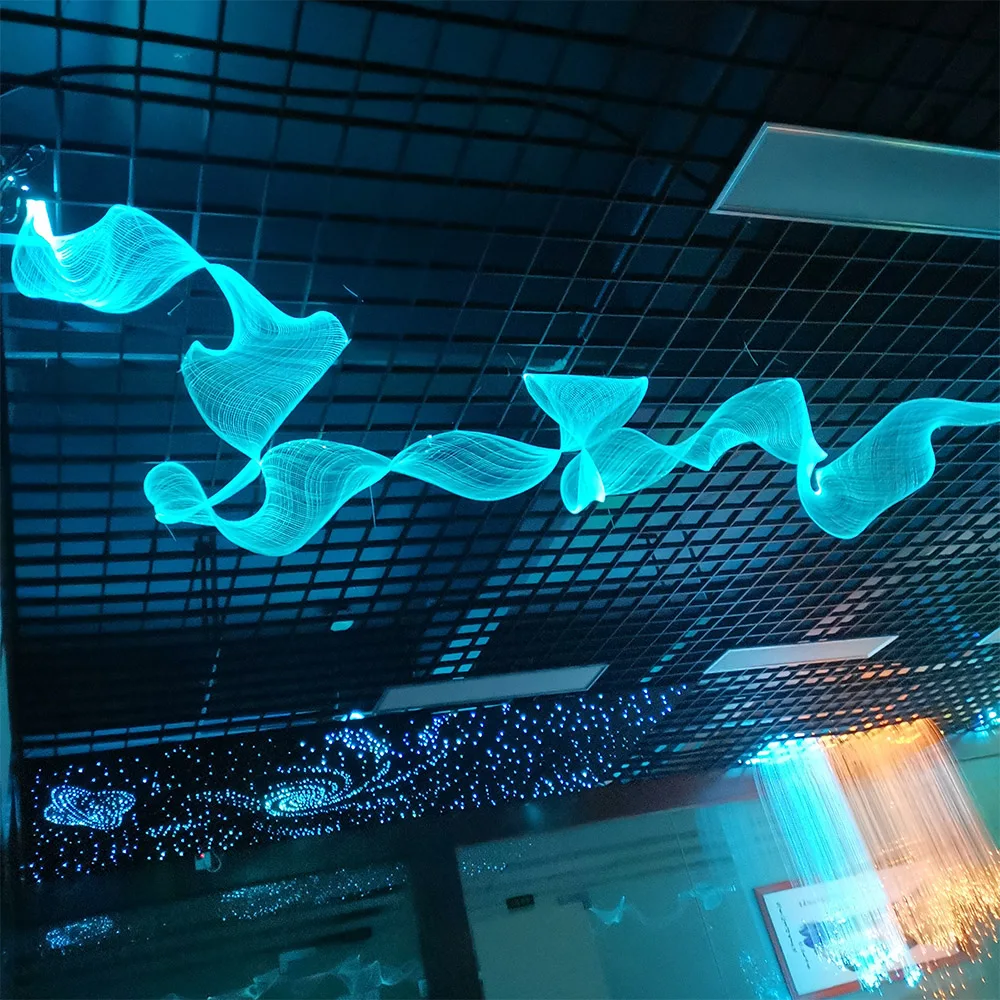 

FOPLIT Мерцающие светодиодные оптоволоконные сетки 5/8 метров