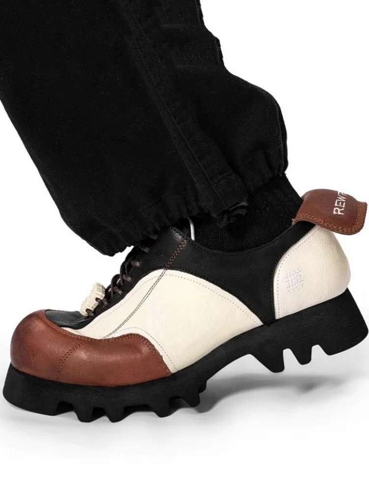 Винтажные дизайнерские ботинки для влюбленных повседневные туфли из