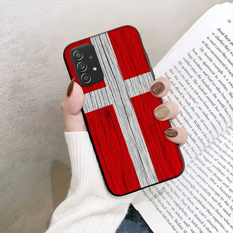 Чехол для телефона с датским флагом Samsung Galaxy A02 A12 A21 A22 A32 A41 A42 A51 A71 A72 - купить по