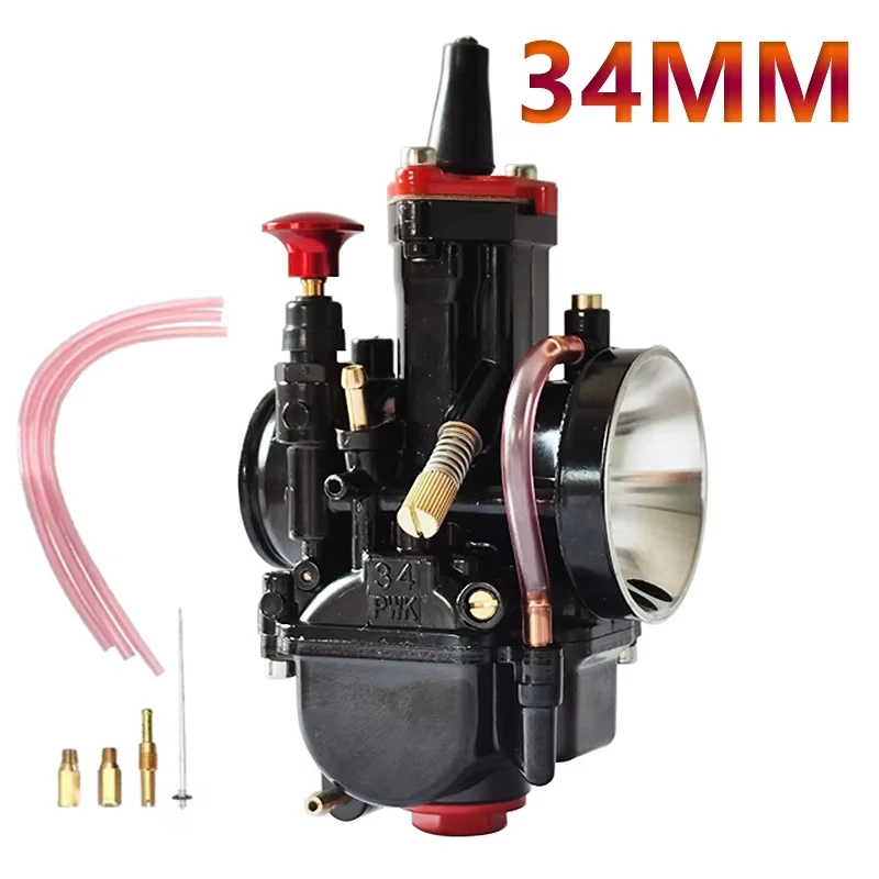 

Универсальный карбюратор PWK 21 24 26 28 30 32 34 мм Power Jet Tuning Upgrade для 2/4-тактного двигателя мотоцикла ATV 90-250cc