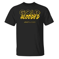 gold blooded playoffs shirts warriors t shirt gift for men clothing letters printed graphic tee tops short sleeve sports outfits