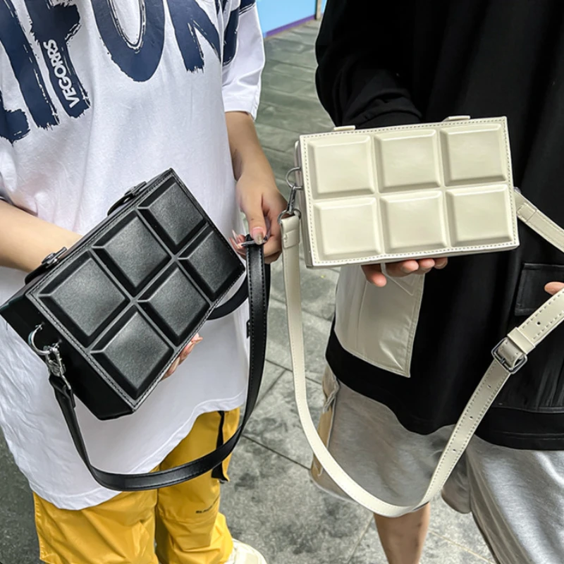 

Bag Suitcase For Lattice Bags Crossbody Shape Handbag Men's Trendy Shoulder 2022 Brand Small Youth Fashion Designer