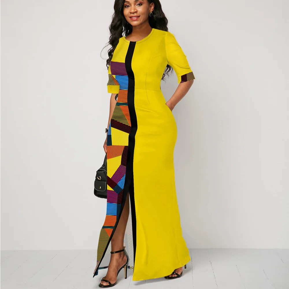 

Африканский дизайн Дашики, платье с леопардовым принтом, мусульманская абайя, африканские Длинные Макси-платья, богатые женские традиционн...