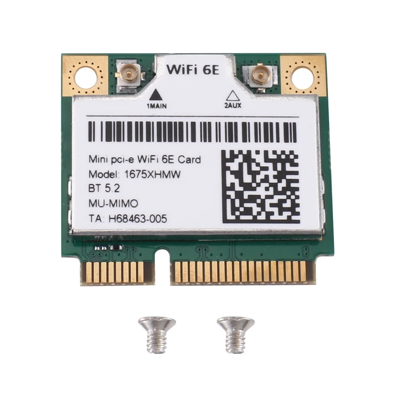 

HOT-1675X 1675XHMW AX210 Wifi Card Wifi 6E 802.11AX 2.4G 5G 6G 5374Mbps Bluetooth 5.2 Mini Pcie Wifi Network Card