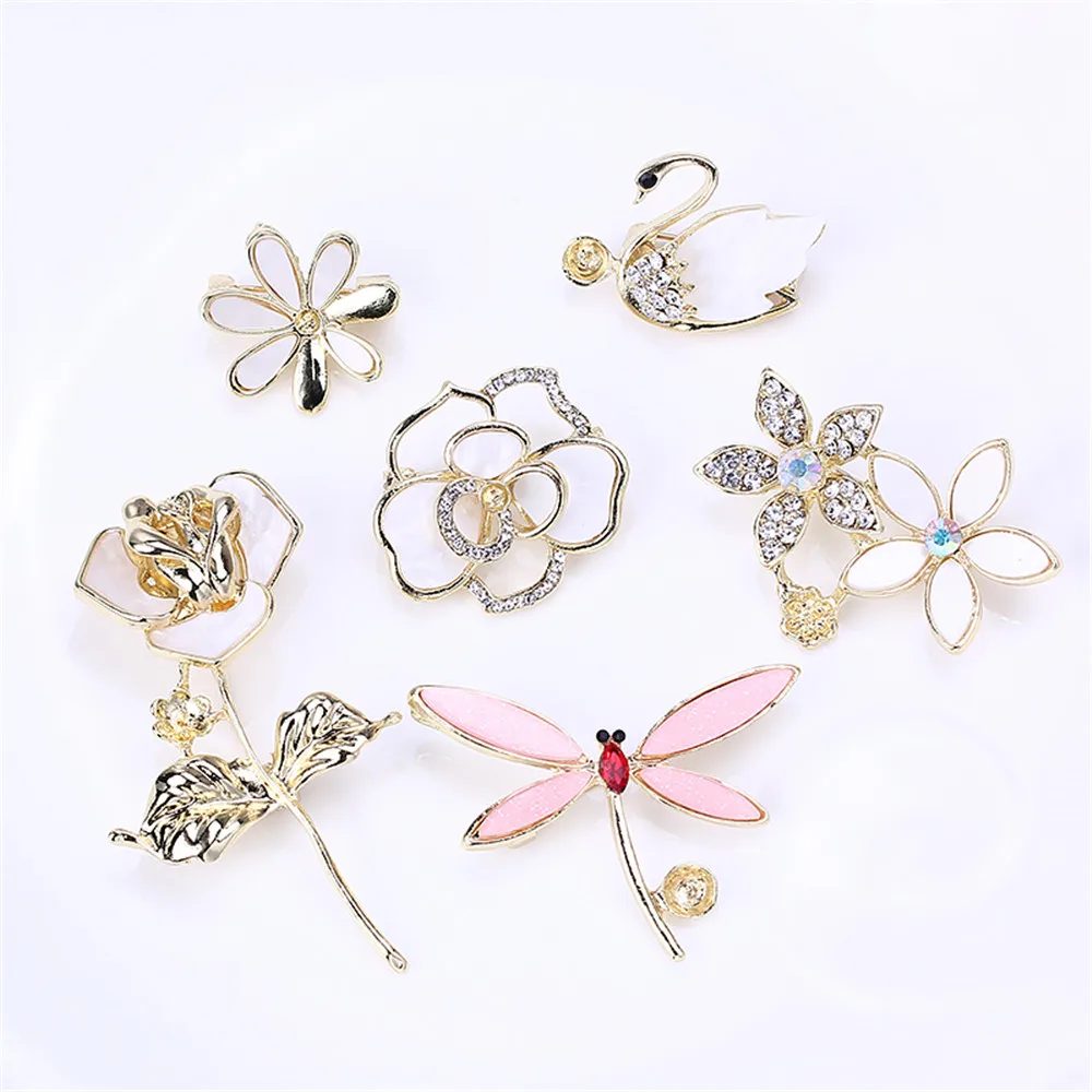 

Brooch DIY accessories shell bow pearl corsage accessories empty support accessories female new trend female