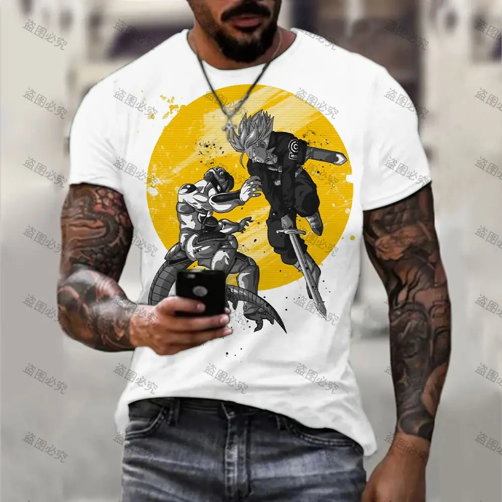 

2022 Men's T-shirt Anime Streetwear Goku Leisure T-shirts 3D Print Hip Hop Harajuku Short Sleeve Parent-child Children's Fashion