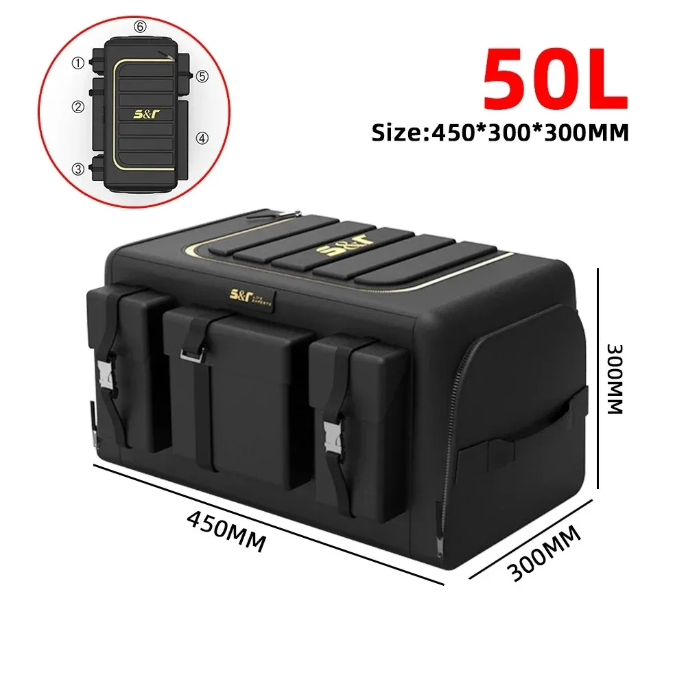 

Органайзер для багажника автомобиля, вместительная Автоматическая многофункциональная сумка для хранения инструментов, складная сумка из ткани Оксфорд для аварийного хранения