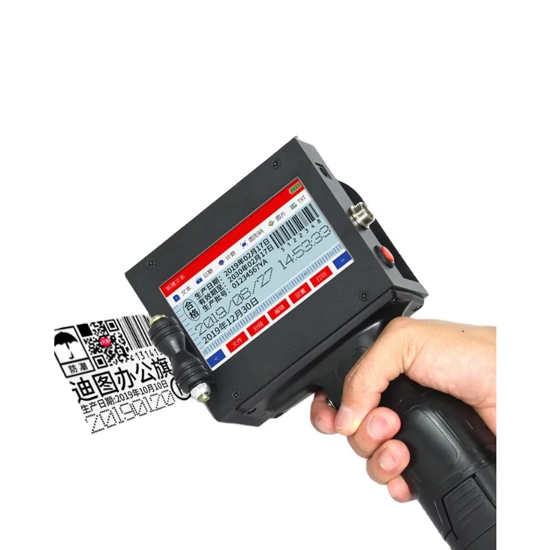

25.4mm Portable Batch Coding Printer Machine Handheld Inkjet Printer Gun