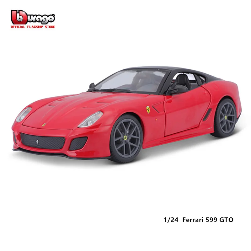 

Bburago 1:24 Genuine Ferrari 599 GTO Car Model Die Casting Metal Children's Toy Boyfriend Gift Simulation Alloy Collection