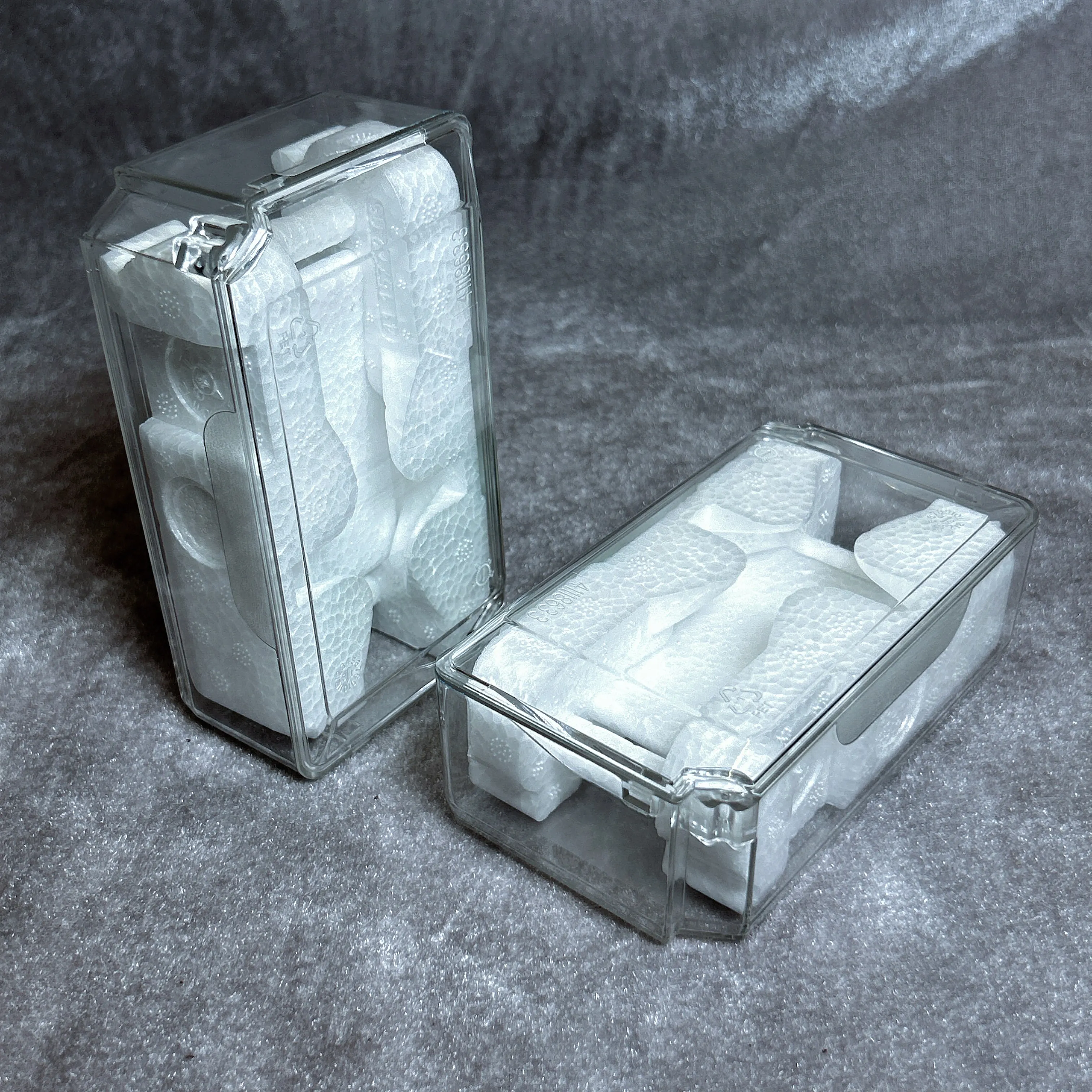 Роскошная белая прозрачная коробка зеленая фланелевая сумка или маленькие