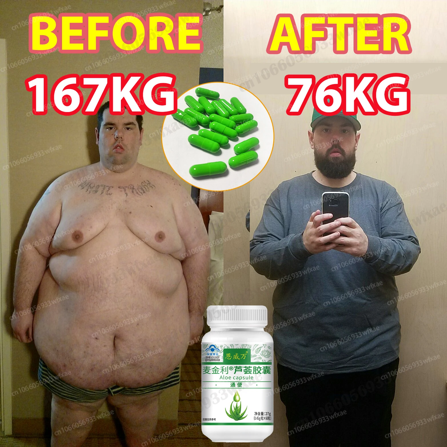 

60 Weight Loss Pill Natural Aloe Lose Weight Fast Diet Pill Fat Burner Appetite Suppressant Supplement Slimming Belly Body Detox