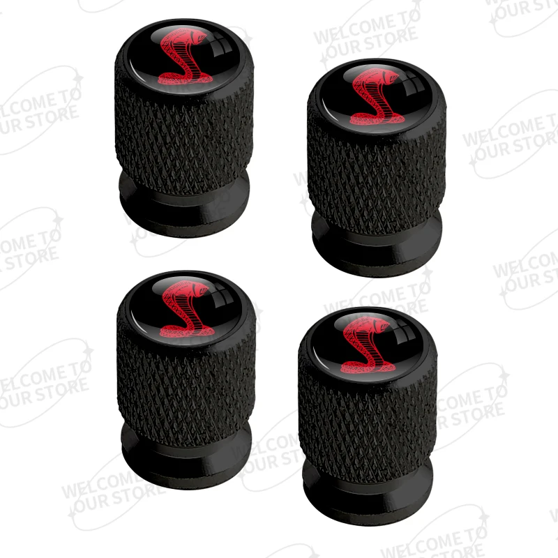 

Алюминий для Ford Focus ST Line Mondeo Kuga GT350 GT500 Shelby Logo 4 шт. Автомобильный декор, колпачки для клапанов шин, крышка штока, аксессуары