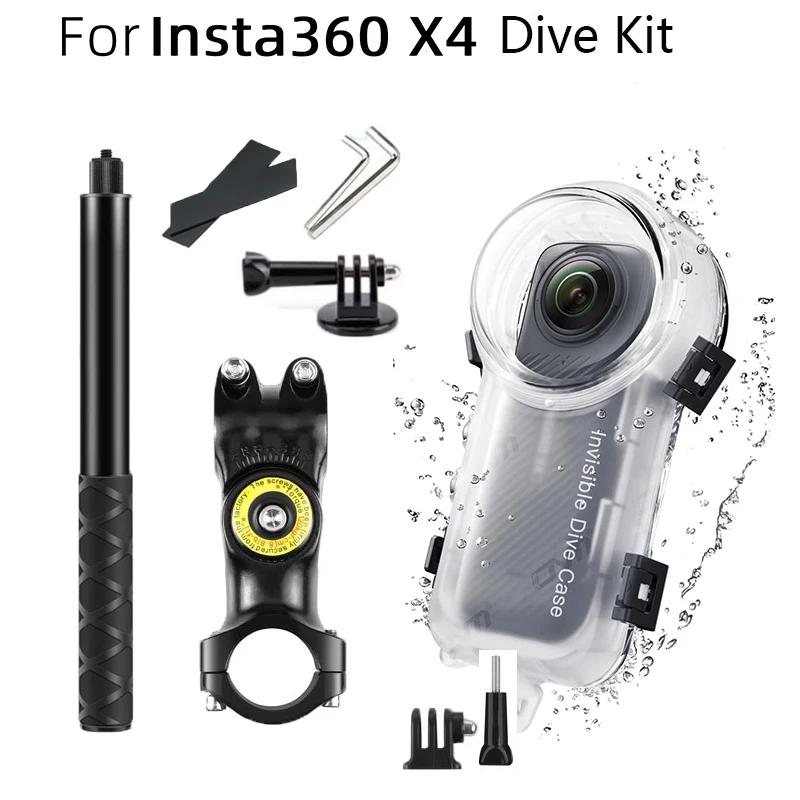 Невидимая Палка для селфи + аксессуары дайвинга Insta360 X4
