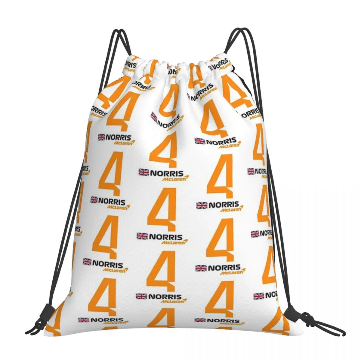 

F1 2022 Lando Norris 4 McLaren Racing Backpacks Fashion Portable Drawstring Bags Drawstring Bundle Pocket Sports Bag Book Bags