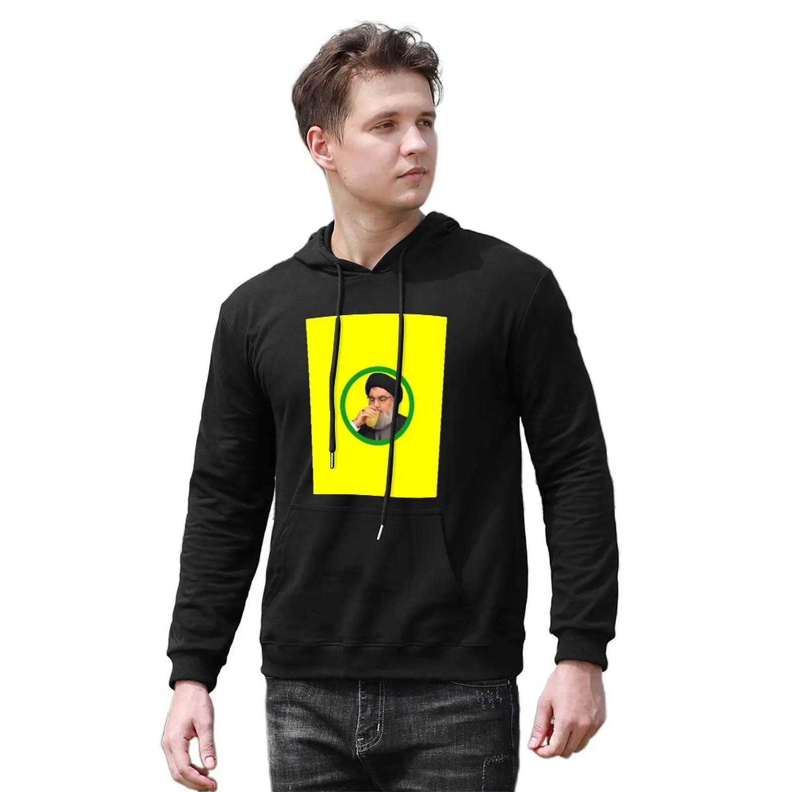 Nasrallah Drinks the Lemonade пуловер с капюшоном графические футболки мужские дизайнерские