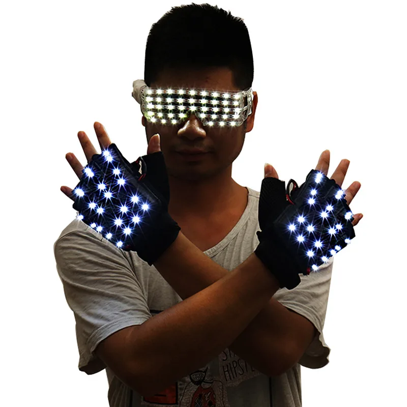 

Lighting Club DJ Drums Stage Show Cool Gloves Motobike Cosplay Harajuku