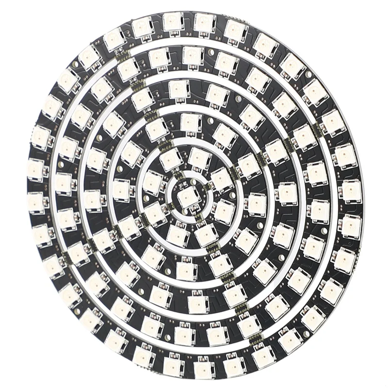 

WS2812 SK6812 LED Ring 5050 DC5V DIY LED Ring Built-In RGB Addressable LED Ring