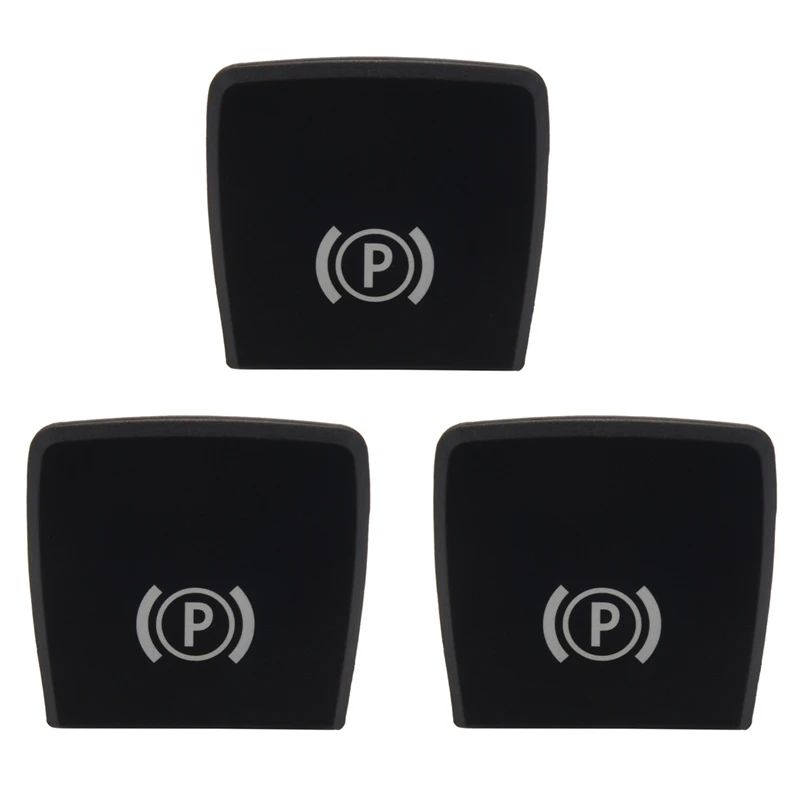 

3X Car Parking Brake Hand Brake P Button Switch Cover For BMW X5 E70 2006-2013 X6 E71 2008-2014