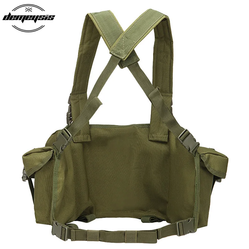 Outdoor Tactical Vest Chest Rig Pouch Magazine Holder Bag Modular Military Hunting with AK 47 Carrier |